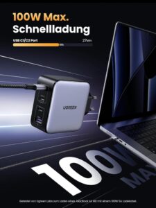 UGREEN Nexode 100W USB C Ladegerät - Das ultimative Ladegerät für alle deine Geräte