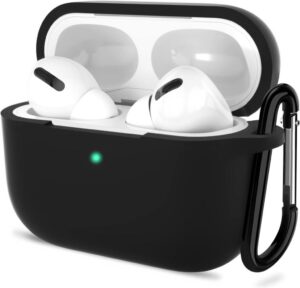 Uruchi Vollständige Schutzhülle aus weichem Silikon für Apple AirPods Pro 2 - Schwarz