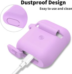 Uruchi Full Protective Soft Silikon Hülle für Apple AirPods 2nd Gen - Lila