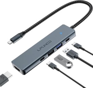 USB C Hub mit 4K HDMI, PD100W, USB C, 2*USB A Datenports – Dein All-in-One Multiportadapter