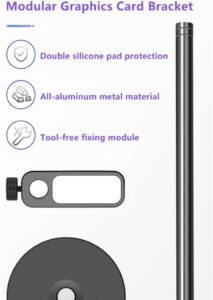 Uyubao Grafikkarten Halterung - Stabil und langlebig aus Aerospace Aluminium