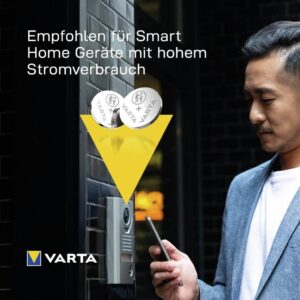 VARTA Batterien Knopfzellen CR2032 - 10 Stück - Power on Demand, Lithium, 3V