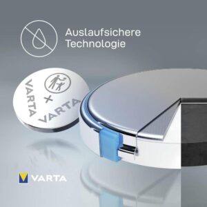 VARTA Batterien Knopfzellen CR2032 - 10 Stück - Power on Demand, Lithium, 3V