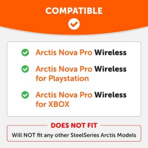 WC Freeze Nova Pro Wireless - Hybrid-Gewebe-Kühlgel-Ersatz-Ohrpolster für Steelseries Arctis Nova Pro Wireless