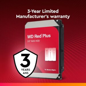 WD Red Plus Interne Festplatte NAS 10 TB - Optimiert für NAS-Systeme