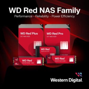 WD Red Plus Interne Festplatte NAS 10 TB - Optimiert für NAS-Systeme