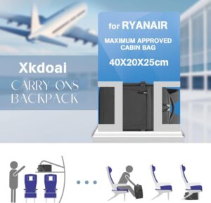 Xkdoai Handgepäck 40x20x25 für Ryanair - Der ideale Reiserucksack für deine Flugreisen