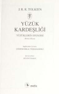 Yüzüklerin Efendisi 1: Yüzük Kardesligi: Yüzük Kardeşliği - Ein episches Abenteuer in Türkischer Sprache