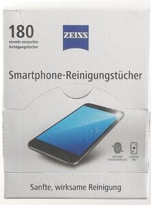 ZEISS Smartphone-Reinigungstücher: Sicher & effektiv für unterwegs und auf Reisen