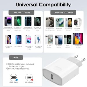 20W 2-Pack USB C Adapter für Phone und Pad Mini von Wsehnga - Ihr zuverlässiger Ladebegleiter