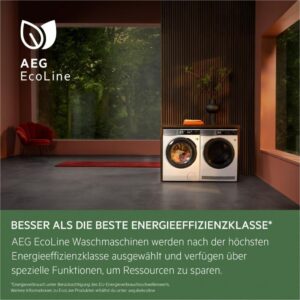 AEG LR9W75490 WiFi Waschmaschine mit AbsoluteCare und SoftWater Technologie