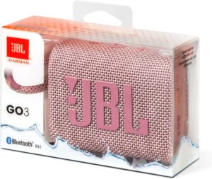 JBL GO 3 - Kompakter und leistungsstarker Bluetooth Lautsprecher in Pink