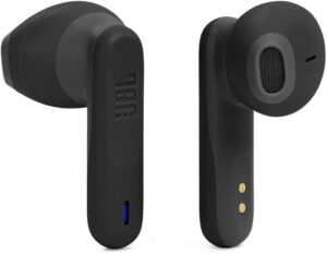 JBL Wave Flex Kabellose In-Ear Ohrhörer in Schwarz mit IP54- und IPX2-Wasserdichtigkeit und 32 Stunden Akkulaufzeit