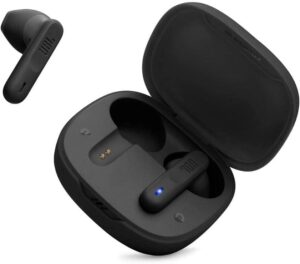 JBL Wave Flex Kabellose In-Ear Ohrhörer in Schwarz mit IP54- und IPX2-Wasserdichtigkeit und 32 Stunden Akkulaufzeit