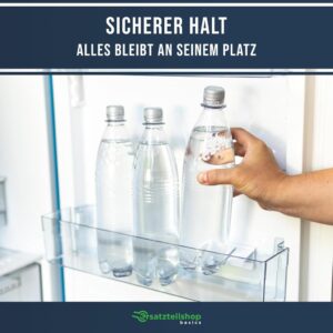 Flaschenhalter Flaschenrechen für Flaschenabsteller zum Klemmen - Perfekt für Bosch Siemens Neff Constructa Kühlschränke