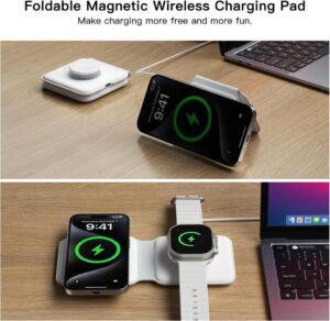 ESSAGER 2-in-1 Wireless Charger: Die faltbare, induktive Ladestation für Apple Watch und iPhone