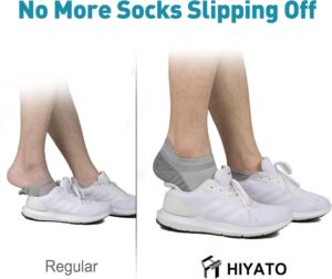 HIYATO Sneaker Socken für Herren und Damen - Atmungsaktive Sportsocken aus Baumwolle