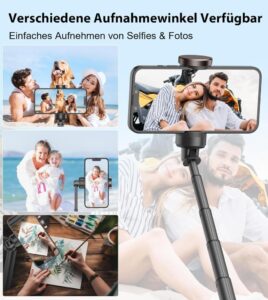 TONEOF 153CM Selfie Stick Stativ - Die perfekte Lösung für beeindruckende Selfies und Gruppenfotos