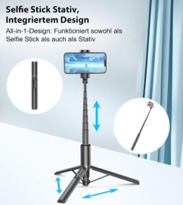 TONEOF 153CM Selfie Stick Stativ - Die perfekte Lösung für beeindruckende Selfies und Gruppenfotos