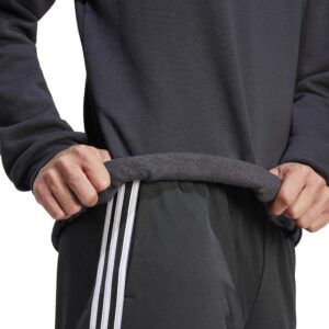 adidas Herren Feelcozy Essentials Fleece Sweatshirt in Schwarz/Weiß