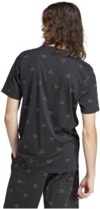 adidas Herren Seasonal Essentials Monogram Graphic Tee T-Shirt in Schwarz