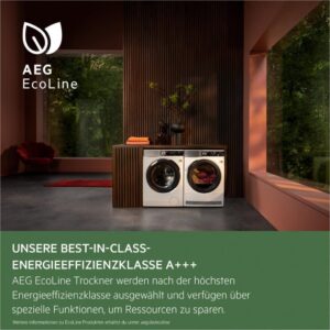 AEG T9DE79685 Wärmepumpentrockner mit 3D Scan-Technologie und FiberPro-System