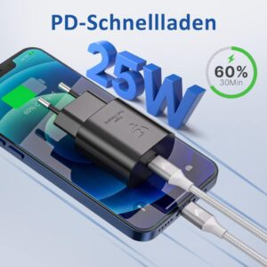 25W USB C Schnellladegerät von Aioneus - Revolutioniert das Aufladen deiner Geräte