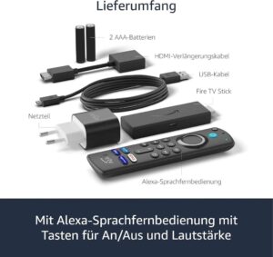 Amazon Fire TV Stick mit Alexa-Sprachfernbedienung - Dein HD-Streaminggerät für grenzenloses Entertainment