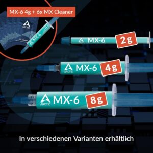 ARCTIC MX-6 Wärmeleitpaste - Ultimative Performance für deine CPU, Konsolen und Grafikkarten