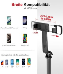 ASHINER Selfie Stick Handy Stativ: Dein ultimativer Begleiter für professionelle Fotos und Videos