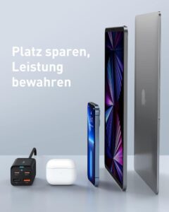 Baseus USB C Ladegerät: 65W Netzteil mit 4 Ports und GaN Technologie