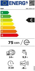 Bauknecht BBO 3O41 PLT - Integrierbarer Geschirrspüler mit PowerClean Technologie