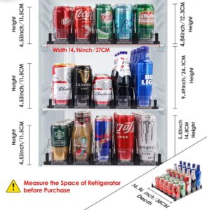 BingoHive Selbstschiebender Getränkedosen-Organizer für Kühlschrank - Dein Platzsparer für bis zu 25 Dosen