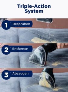 BISSELL SpotClean C3 - Der effektive Fleckenreiniger für Teppiche, Polster und Auto-Innenräume