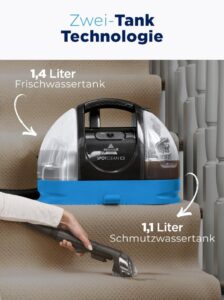 BISSELL SpotClean C3 - Der effektive Fleckenreiniger für Teppiche, Polster und Auto-Innenräume