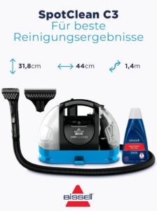 BISSELL SpotClean C3 - Der effektive Fleckenreiniger für Teppiche, Polster und Auto-Innenräume