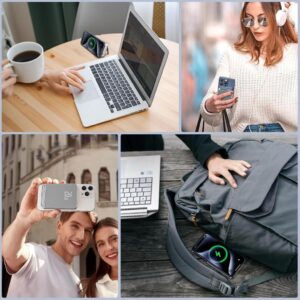 Magnetische Powerbank 10000mAh für iPhone: Slim PD 20W Externe Batterie USB C von Bogseth