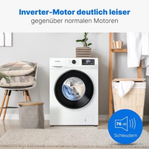 Bomann® Waschmaschine 7kg mit robuster Invertermotor und 10 Jahre Motor-Garantie