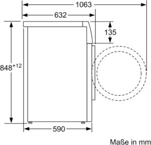 Bosch Hausgeräte WAN28K40 Serie 4 Waschmaschine - 8 kg Kapazität, Energie- und Wasserersparnis