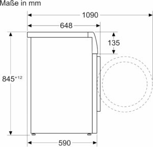 Bosch WGB256A40 Serie 8 Smarte Waschmaschine - Intelligente und effiziente Wäschepflege Made in Germany