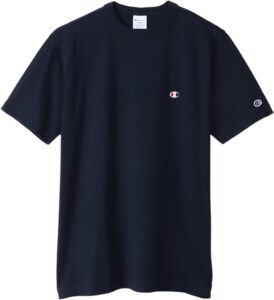 Champion Herren T-Shirt aus 100% Baumwolle mit klassischer Ein-Punkt-Logo-Stickerei