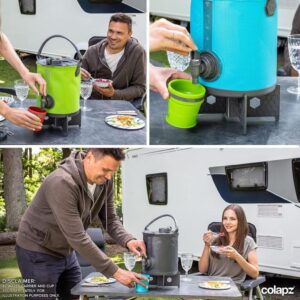 Colapz 2-in-1 BPA-freier Faltbarer Wasserbehälter mit Hahn - Perfekt für Camping und Wohnmobil