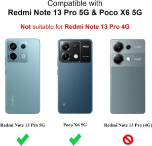 Cresee Transparente Handyhülle für Xiaomi Redmi Note 13 Pro 5G / Poco X6 5G: Stilvoller und praktischer Schutz