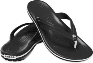 Crocs Unisex Crocband Flip Zehentrenner 42/43 EU in Schwarz - Der perfekte Begleiter für den Sommer