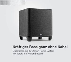 Denon Home Wireless-Subwoofer: Tiefen Bass für Heimkino und Musik