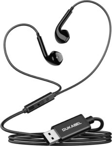 DuKabel USB In Ear Kopfhörer PC Headset - Perfekt für Gaming und Online-Kommunikation