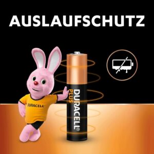 Duracell Plus AAA Batterien - Langlebige Power für Haushalt und Büro