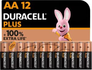 Duracell Plus Batterien AA, 12 Stück - Langlebige Power für Haushalt und Büro