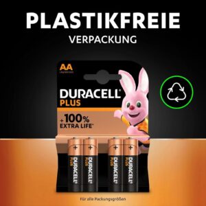 Duracell Plus Batterien AA, 12 Stück - Langlebige Power für Haushalt und Büro