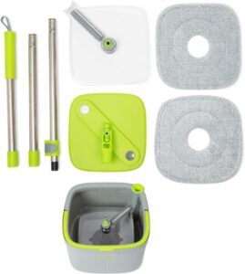 Easy Gleam Innovative 360 Spin Mop Bucket Set - Dunkelgrün